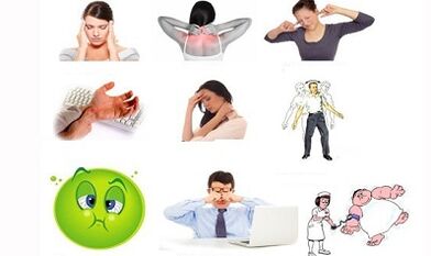 Signs and symptoms of cervical osteochondrosis